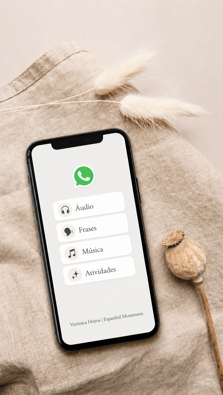 Conteúdos que chegam pelo WhatsApp: áudio, frases, música e atividades
